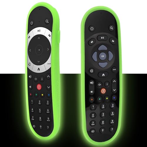 Remote Cover Case Fit for Sky Glass/Stream TV Remote, Also for Sky Q Touch and Non-Touch Remote Control, Anti-Slip, Shockproof - Glow Green (Please See Figure 2 Before Ordering)