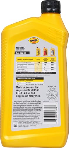 Image of Pennzoil Synthetic Blend 5W-30 Motor Oil (1-Quart, SinglePack) (Pack of 2)