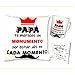 Regalo Originales para El Dia del Padre Taza Y Cojin con Relleno Papa para Regalo De Cumpleaños Taza Desayuno Original 350 Ml + Cojin Especial Dia del Padre Mejor Regalo para Padres (cojin +Taza)