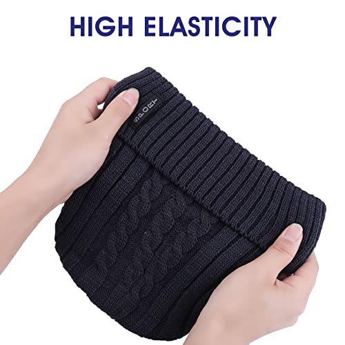 Tiesome Winter Warm Fleece Hat, Womens And Mens Crochet Slouchy Chunky Knitted Cap Fashion Thermal For Winter Outdoor Sports (Gray) #TOP25