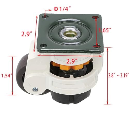 Roulette de machine de nivellement anti vibration pour securiser les outils lourds