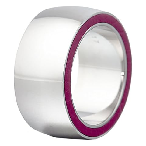 Anillo de acero inoxidable chapado en rodio Perséfone rosa γr Cover