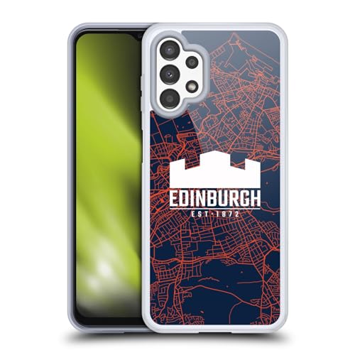 Funda de gel Samsung Galaxy A13 de Edinburgh Rugby con gráficos de mapa