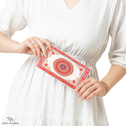 Image of Traditional Embroidered Zipper Purse for Women | Return Gifts for Baby Shower, Haldi, Mehendi, Wedding | Multicolor Ethnic Pouch Set