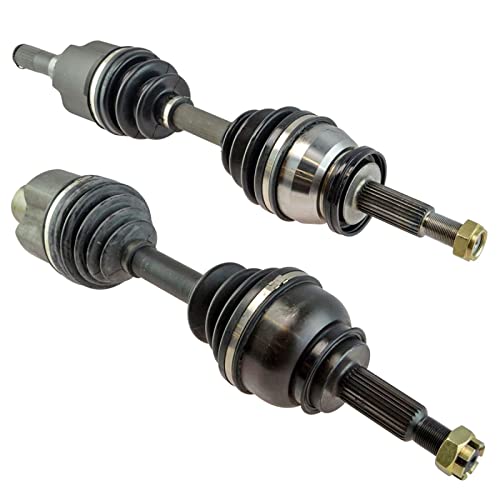 Image of TRQ Front Driver & Passenger Side CV Axle Assembly Set for 1995-2001 Ford Explorer 1997-2001 Mercury Mountaineer 2000-2002 Ford Ranger 2000-2002 Mazda B3000 2000-2005 B4000 without Pulse Vacuum Hubs