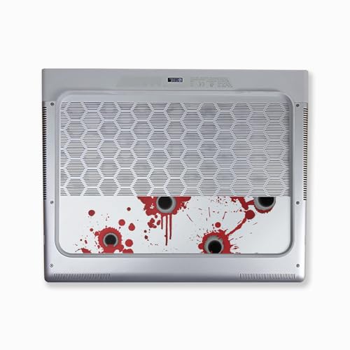 Image of Laptop Skin Compatible with Alienware X16 R2 (2024) - Bullet Holes - Premium 3M Vinyl Protective Wrap Decal Cover - Easy to Apply | Crafted in The USA by MightySkins