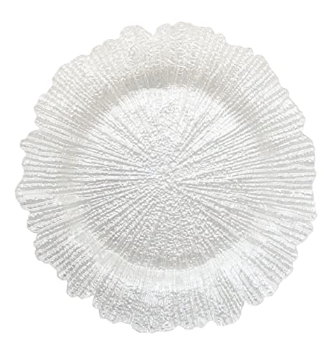 Chargeit By Jay Charge It By Jay Reef Charger 13” Decorative Melamine Service Plate For Home, Professional Dining, Perfect For Upscale Events, Dinner Parties, Weddings, Banquets, Catering, White #TOP3
