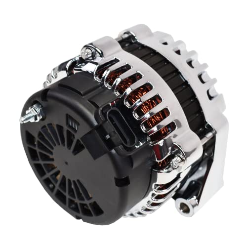A-Team Performance - Gm Alternator Ad244 Style High Output 220 Amps 12V Chrome - Compatible With Ls Engine Cars And Trucks #TOP1