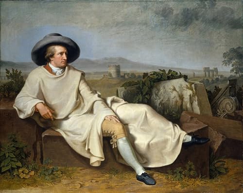 Affiche Toile Goethe Tischbein 60x90cm poster reproduction art portrait tableau salon