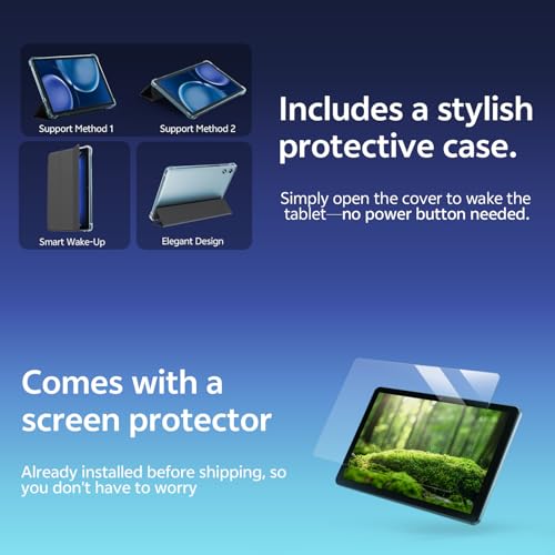 Image of SVITOO Android Tablet 10 Inch, Android 16 Tablet for Kids Adults, 20GB RAM 32GB Storage 1TB Expandable, Dual Cameras 8MP 2MP, 6000mAh Dual Speakers WiFi 6, Blue
