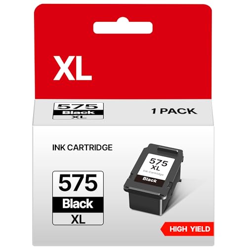 Druckerpatronen 575 XL PG-575XL Kompatibel für Canon 575 Black PG 575 XL 575XL PG575 PG 575 Patronen für Canon TS3550i Patronen TR4750i TS3551i TR4751i TR4755i TR4756i TS3750i (1er-Pack Schwarz)
