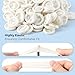 JMU 200PCS Latex Finger Cots, Medium Finger Protectors Disposable, White, 2 Bags in a Box