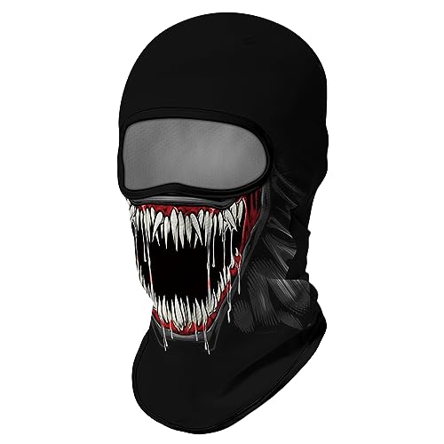 Image of Skull Full ski Mask, 3D Balaclava, UV Sun Protection,Motorcycle /Ski /Scarf /Cycling /Fishing for Men