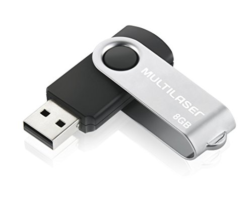 Pen Drive Twist 8Gb Usb Leitura 10Mbs Gravação 3Mbs Preto Multi - PD587