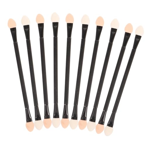 Beatifufu 30pcs Disposable Eye Shadow Stick Long Handle Makeup Brush Eye Brightener Perfect for Parties Travel