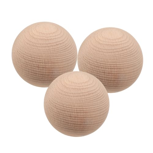 BRIGHTFUFU Wooden Craft Balls Beechwood Croquet Golf Balls Unfinished for for Boys and Girls Adults Outdoor Game Set