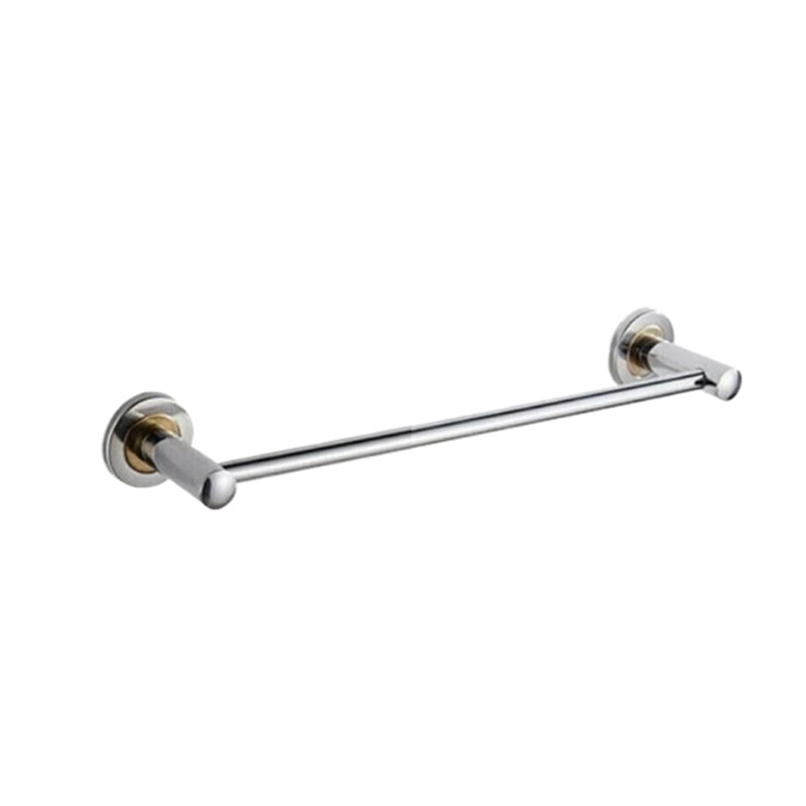 40/50cm Stainless Steel Single/Double Bars Towel Rack Wall Mount Clothes Holder Storage Shelf Practical Bathroom Hanger Easy Maintenance(40 single towl rail)