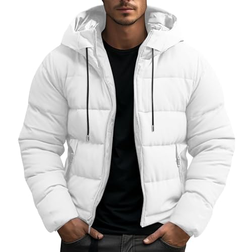 Générique Doudoune Homme Hiver Veste à Capuche Chaud Manteaux Grande Taille Manteau En Peluche Épaissi Blousons Thermique Plein Air Coupe-Vent Confortable...