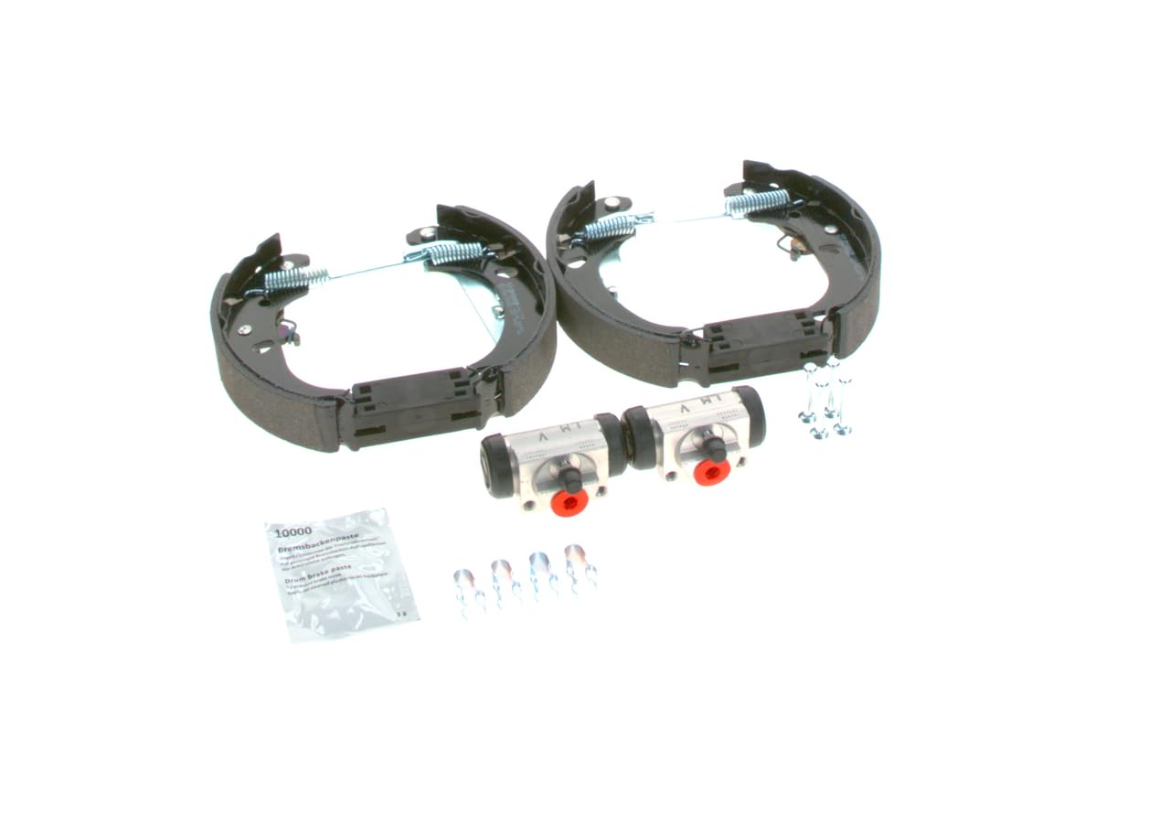 Bosch KS620 Kit Super Pro - Kit freno a tamburo posteriore - 1 set preassemblato, 2 cilindri freno a ruota, 4 ganasce freno