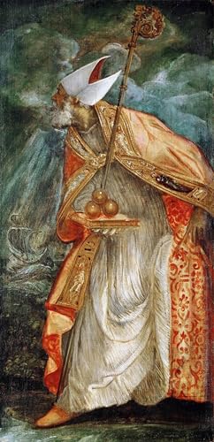 Peinture sur Toile Saint Nicolas de Bari Tintoretto - Décoration Chambre 60x90