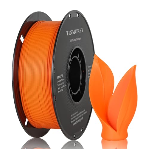 Image of TINMORRY Rapid PLA Filament 1.75 mm, 1 KG, Orange | Up to 300 mm /s, Smooth Printing, Neatly Wound, Low Warping, Compatible with Most FDM 3D Printers, Beginner-Friendly