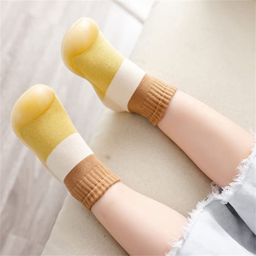 Toddler Sock Shoes,Infant Boys Girls Shoes First Walkers Contrast Color Antislip Socks Shoes Prewalker Sneaker Booties3