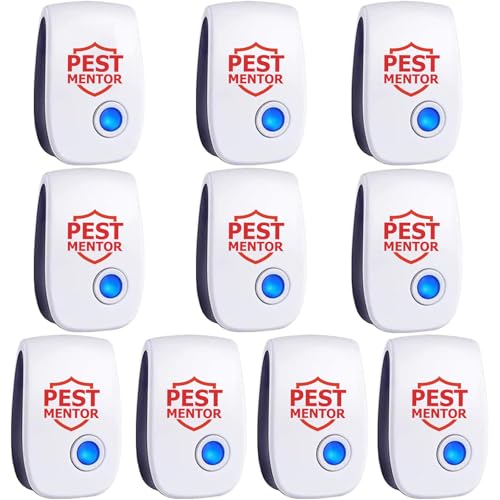 Ultrasonic Pest Repellent 10 Pack,Electronic Pest Control Plug in,Mosquito Mice Cockroach Repellent...