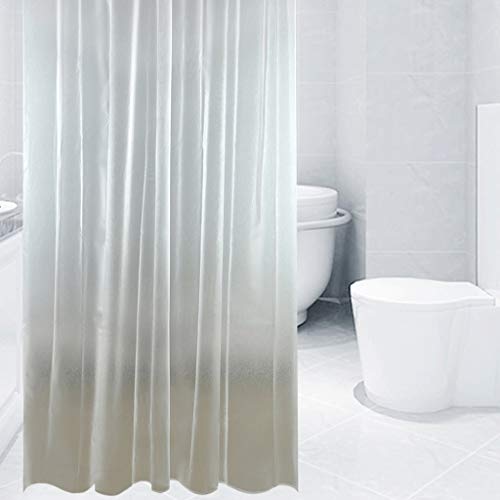 Rideau de douche tissu imperméable argenté 200x200 pour rideau de bain partition