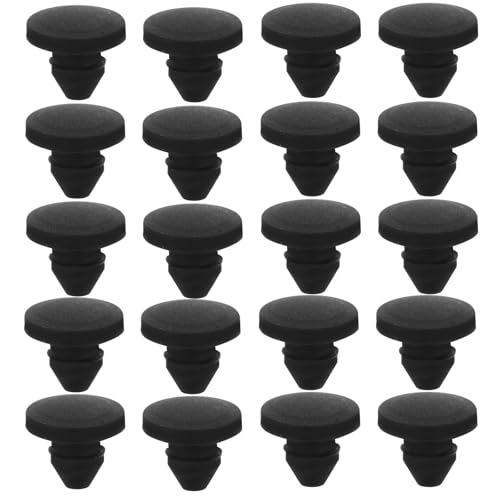 Tofficu 20 Tapones Cónicos de Silicona Negro Resistentes a Alta Temperatura Función de Absorción de Impactos para Sellar y Proteger en Aplicaciones Diversas