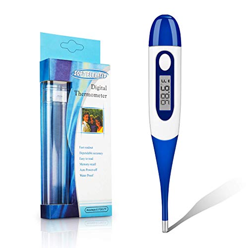 Digital Thermometer Baby Thermometer Fever Thermometer with Accurate Fast Reading,Armpit/Oral/Rectal Thermometer for Baby Kids Adults