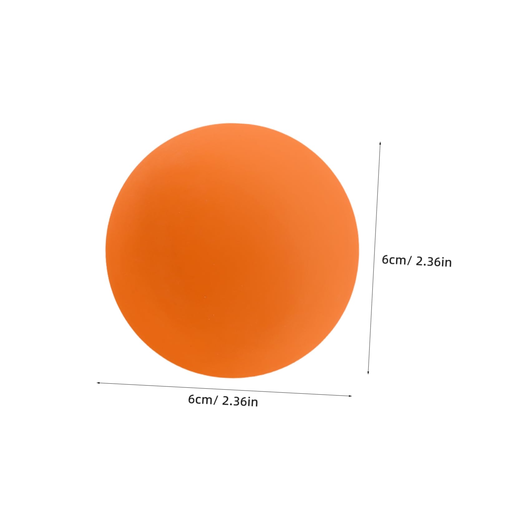 Gogogmee 4 Pcs High Elasticity Squash Training Balls Bouncy Reaction Balls for Adults for Coordination and Speed Improvement for Practice and Competition Orange