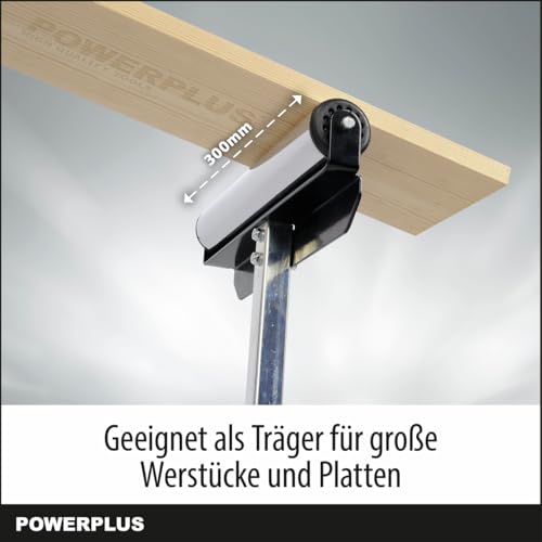 Foto von POWERPLUS Rollenbock POWX0700T- Rollenständer höhenverstellbar Rollbock Klappbock Arbeitsbock Unterstellbock Montagebock klappbar