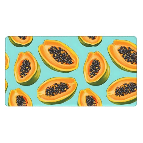 Grand tapis de souris de jeu papaye pour égayer votre bureau de travail