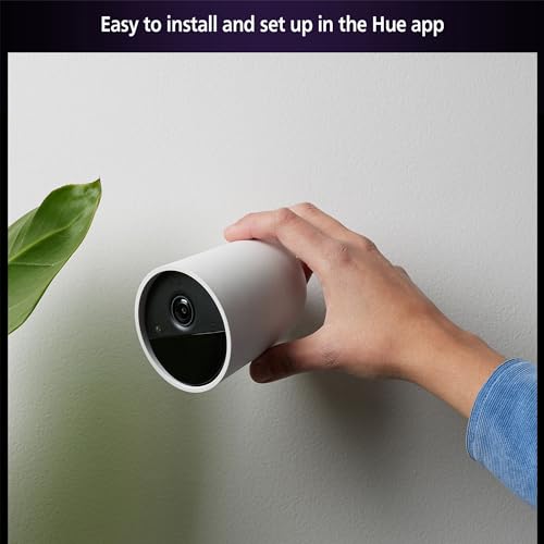Philips Hue Secure Battery Camera 1-Pack, 1080P Resolution, Monitoring, Notifications, Seamless Integration, Rechargeable, Indoor and Outdoor, White, Free 24-Hour History - image 8