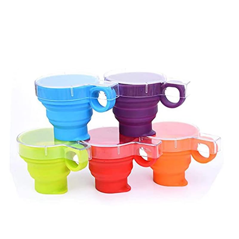 Amazon.co.jp: シリコンカップ 折り畳みコップ 5個セット コップ 食品 