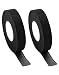 Produktbild QWORK® 2 Rollen Hitzebeständiges Klebeband - 19mm x 15m - Hitzebeständiges Gewebeklebeband für Auto Kabelbäume (Schwarz)