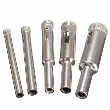 5 Pieces Diamond Tile Ceramic Glass Porcelain Marble Hole Saw Drill Bit Set, 5/6/8/10/12 mm (B07H5HZ7XG) Amazon Price History, Amazon Price Tracker