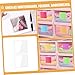 NUOBESTY 20pcs Self Adhesive Index Card Adhesive Pockets Sticky Labels Holder PVC Card Sleeves