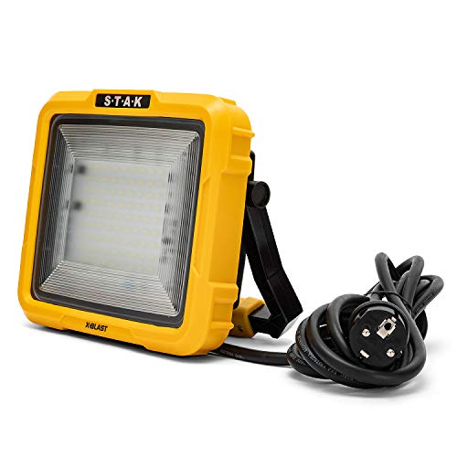 Spot de chantier 50W Stak X-Blast jaune pour éclairage de zone