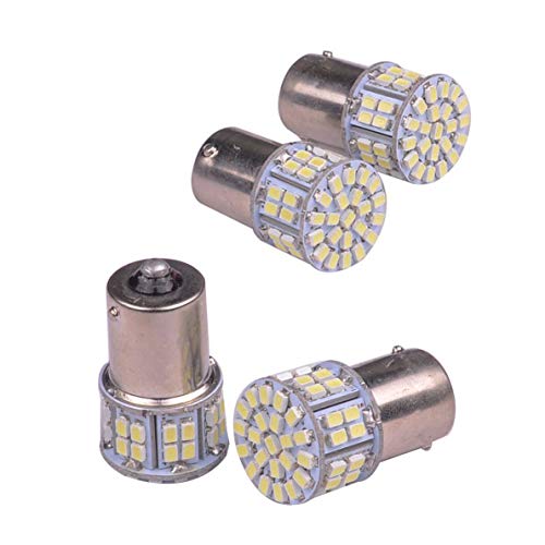 Autoboy 2Pcs Super Bright White 1156 1206 50-Smd 6000K Car Led Bulbs For Car Rear Turn Signal Lights Interior Rv Camper Dc 12V #TOP1