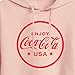 HYBRID APPAREL - Coca-Cola - Enjoy Coca Cola USA - Women's Cropped Pullover Hoodie - Size Small Blush