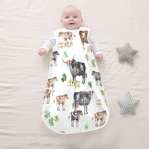 Image of vvfelixl Bright Funny Dinosaurs Baby Sleeping Bag Sleep Sack,Baby Wearable Blanket Sleep Suit for 0-6 Months