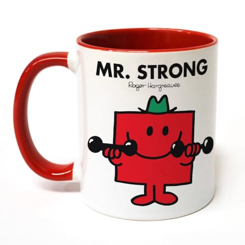 Image of Mr. Men Mr. Strong Large Porcelain Colour Handle Mug Little Miss