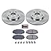 Power Stop Front KOE258 Stock Replacement Brake Pad and 275mm Rotor Kit Autospecialty [2006-2008 Toyota Rav 4 Without 3rd Row Seat & 2013-2018 Models With 275mm Front Rotors - Application Specific]
