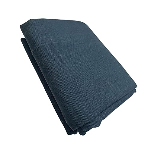 Image of 60 inch Wide Dyed Cotton Duck Canvas Fabric Cloth, 10 oz, Charcoal Dark Blue Color