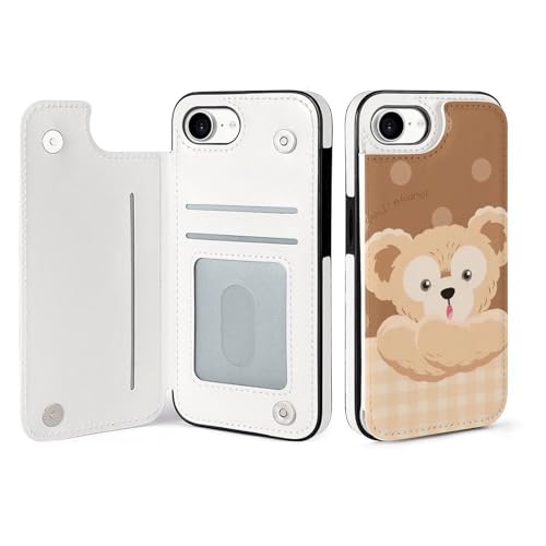 �f�B�Y�j�[ �_�b�t�B�[ IPhone16 �Ή� �P�[�X �蒠�^ �A�C�t�H��16 �J�o�[ ���U�[ �J�[�h���[ ���^ �X�^���h�@�\ �L�����N�^�[ �����ӂ���16 Pro Max �P�[�X �X�}�z�P�[�X