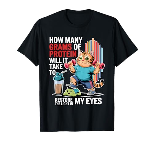 Protein-themed graphic T-shirt