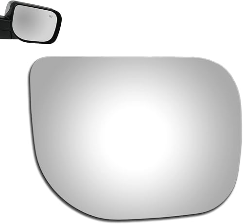 Miniatura 1 de WLLW Cristal de espejo para NISSAN TITAN 2004-2008 NISSAN ARMADA 2005-2009 NISSAN PATHFINDER ARMADA 2004 solo lado del pasajero vidrio de repuesto