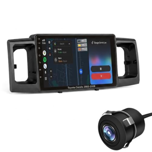 Image of Toyota Corolla 2003-2008 Original QLED 9 inch Zlink Car Android Stereo | OS 13 | 4GB+64GB | Display Support Car Play & Android Auto | incl. AHD Camera & Frame Compatible with - 1 Year Warranty