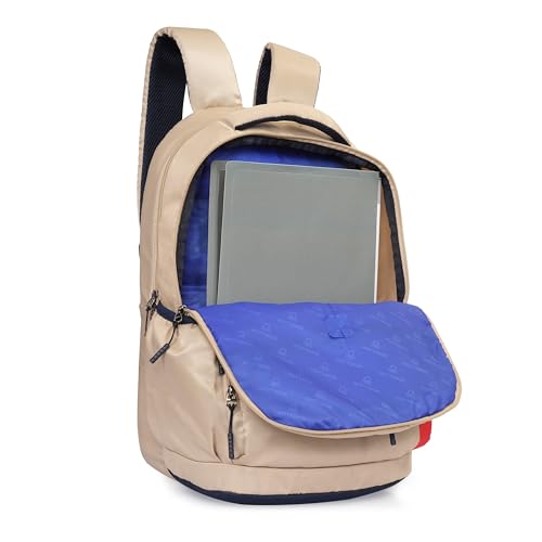 Image of United Colors of Benetton Vance 32L Laptop Backpack, Water-Resistant, Fits 15-inch Laptops, Classic Style with Ample Organization & 1-Year Warranty